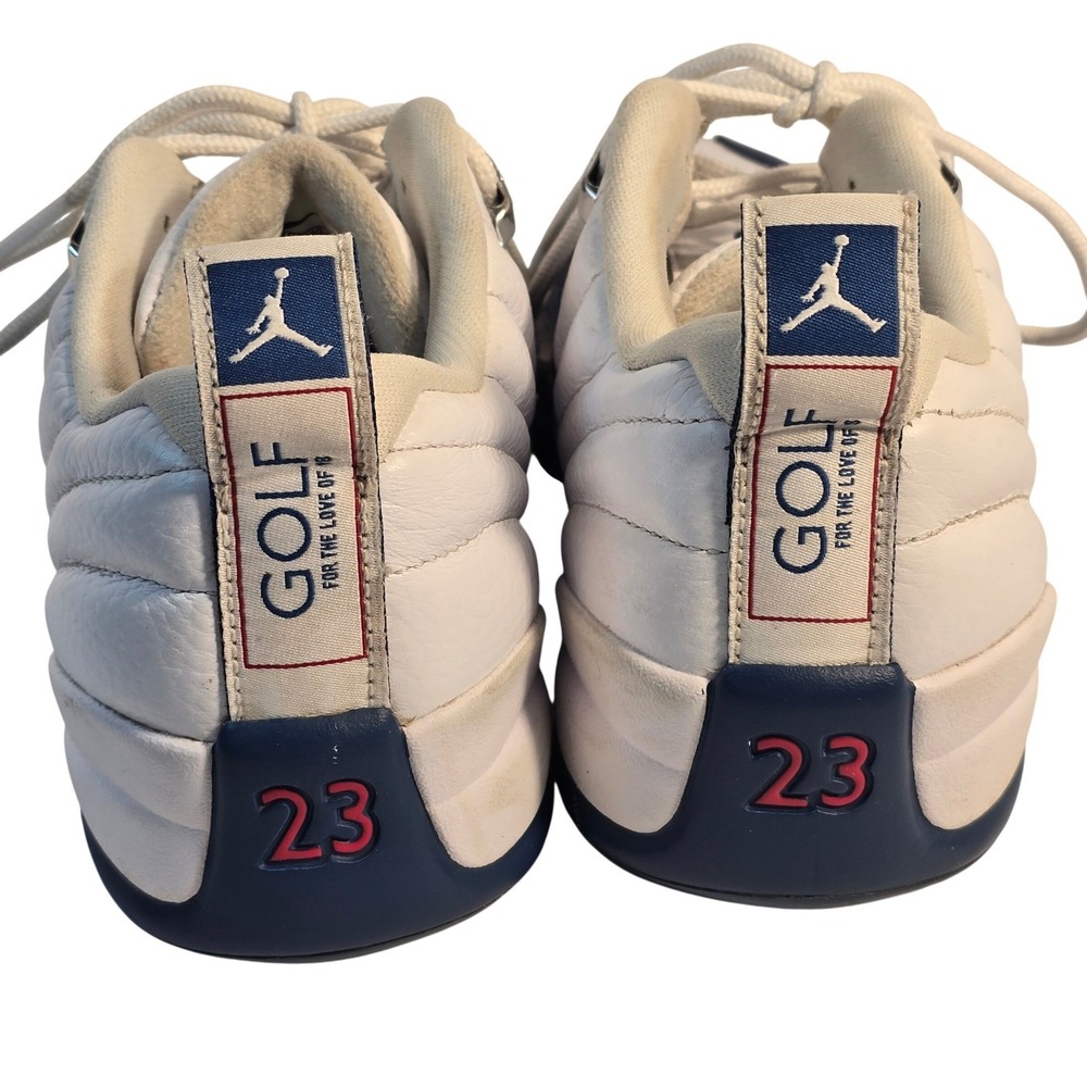 Air Jordan Mens 7.5  12 Low Golf Shoes French Blue White DH4120-101  Excellent - Picture 8 of 14